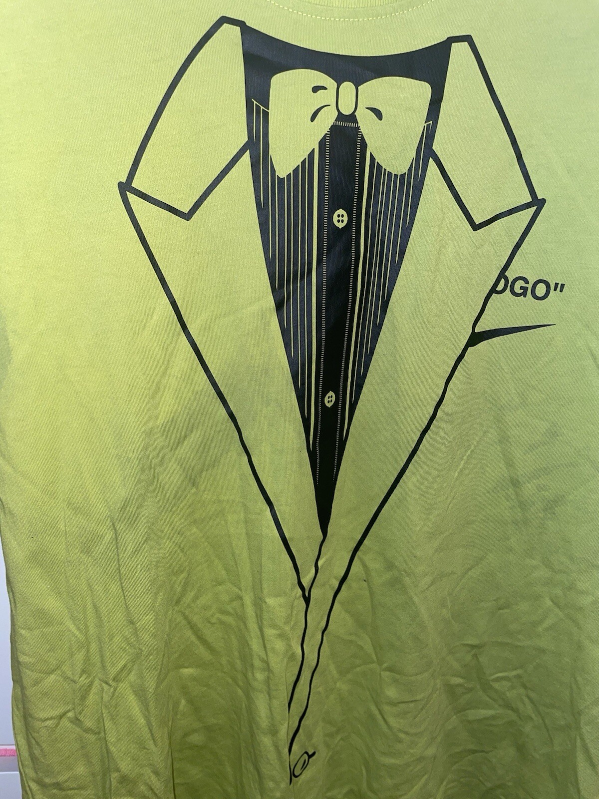 OFF WHITE X NIKE T shirt Nike x Off White Virgil Abloh NRG A6 stampa smoking verde media