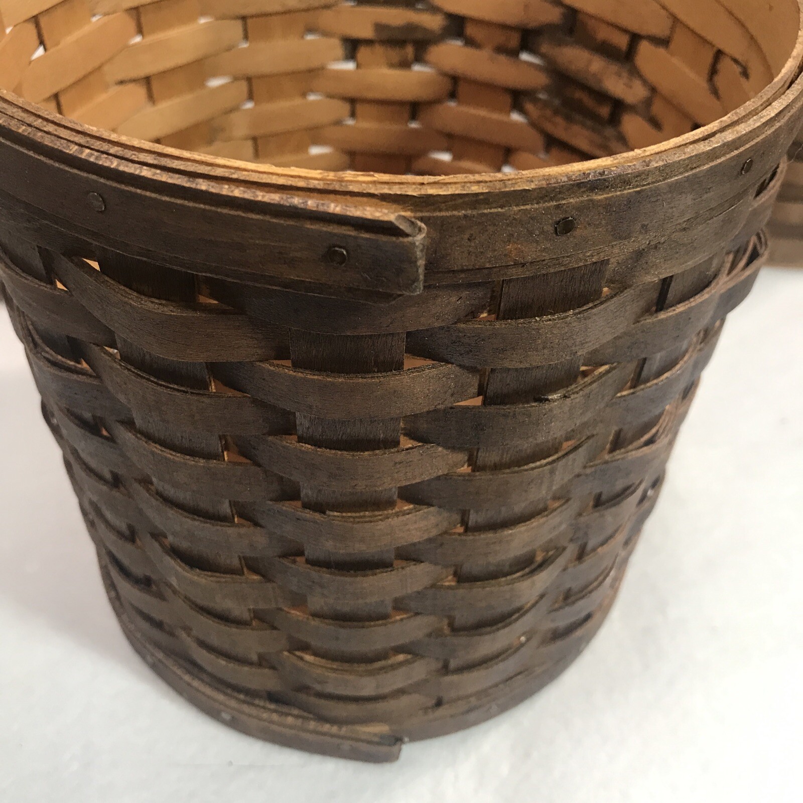 Longaberger Canister Woven Basket Set Of 4 w/Inserts eBay