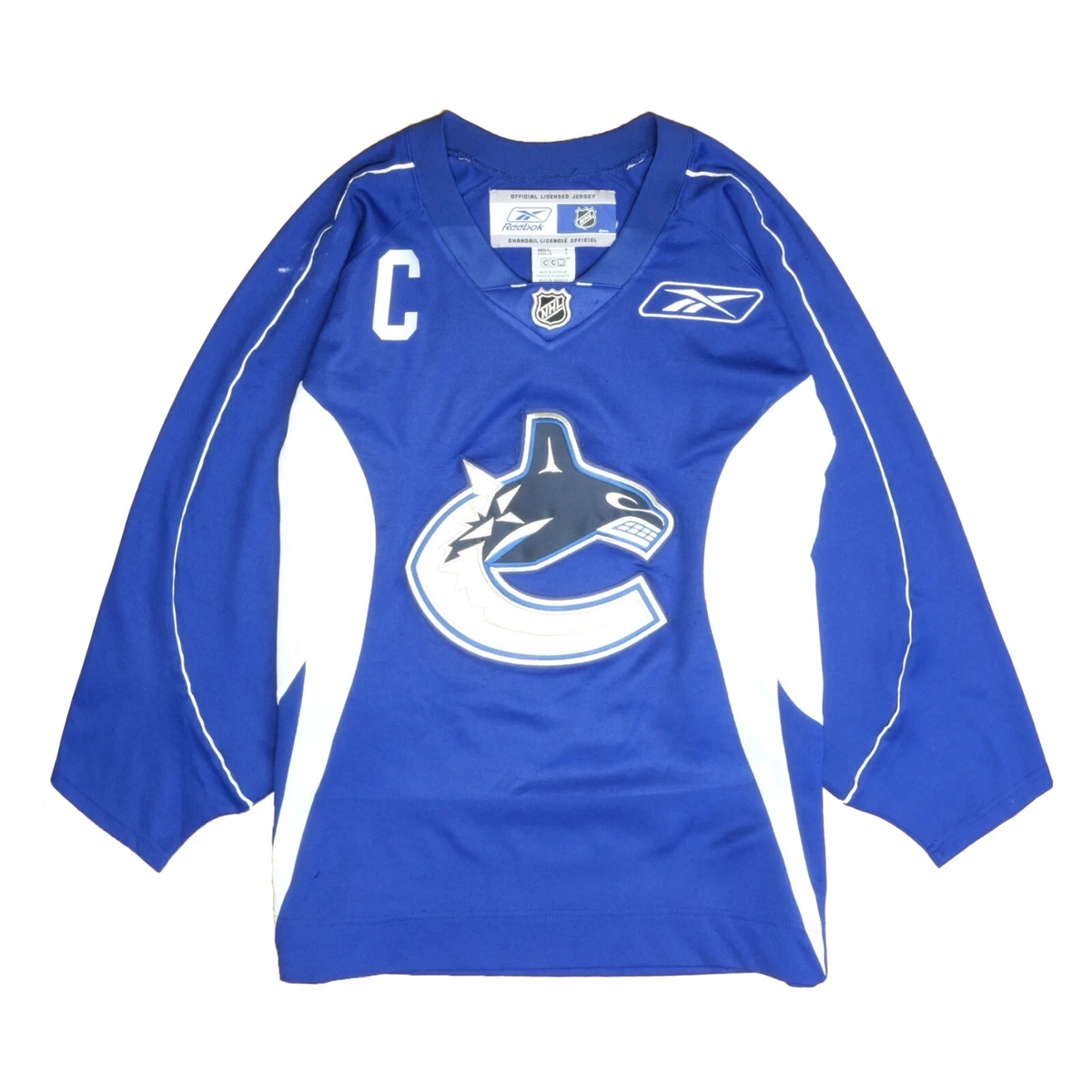 Reebok canucks sales jersey