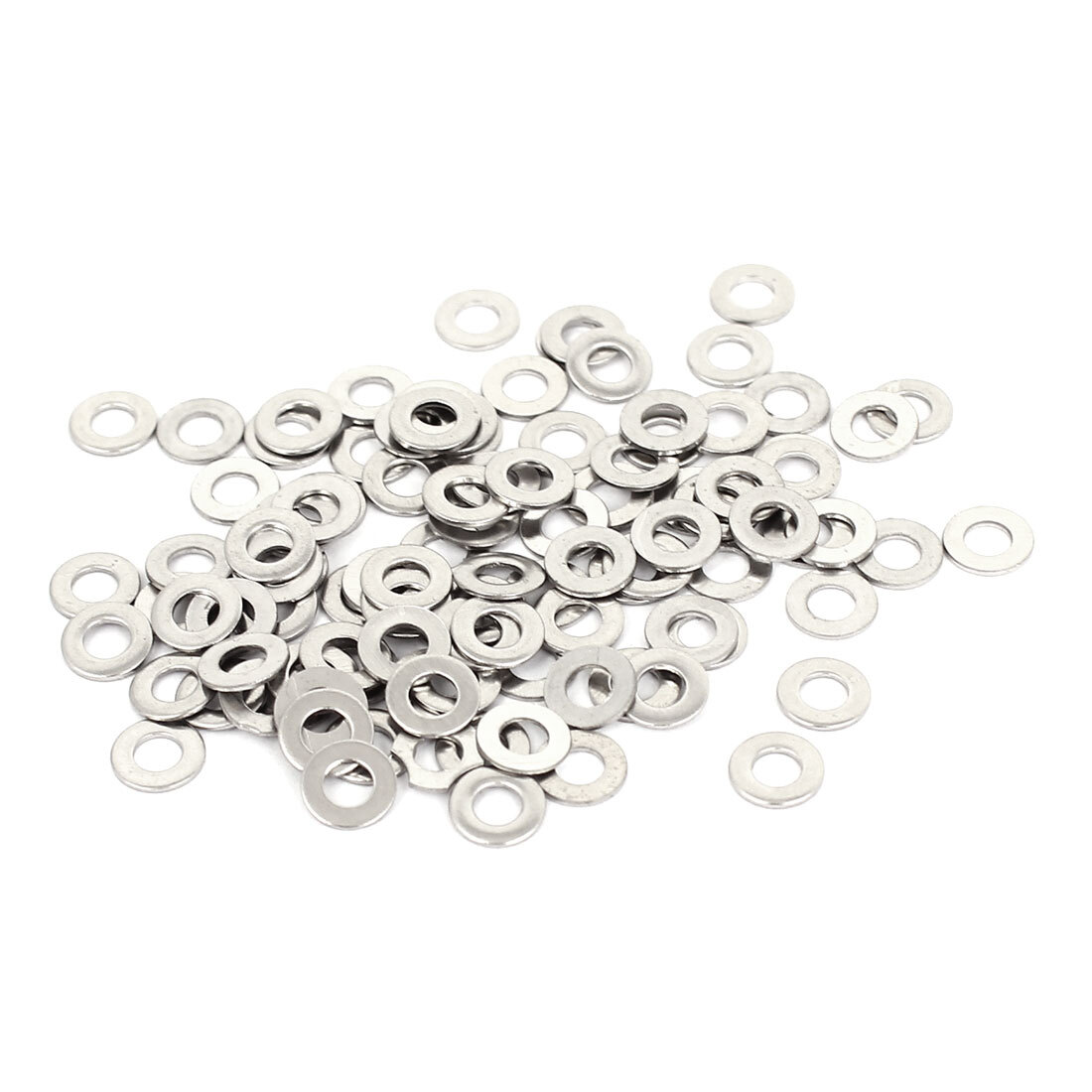 Lavadora plana arandela plana acero inox forma redonda 100pz M3x6mmx0.5mm