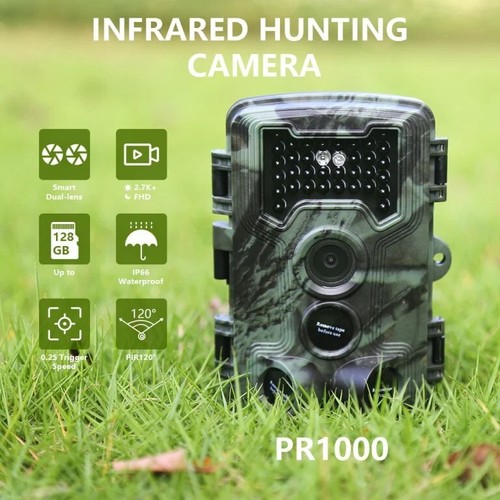 2.7K HunterCam Trail Camera with Night Vision and IP66 Waterproof for Hunting - 第 3/16 張圖片
