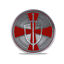 thumbnail 3  - Knights Templar Cross Challenge Coin Crusader Sword and Shield Life Creed Token