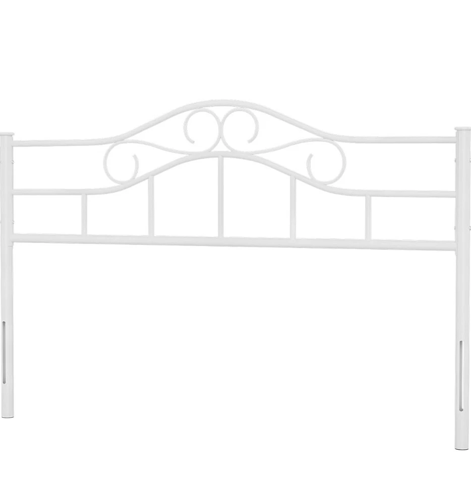 Nuevo cabecero de metal coquette blanco Foto 4 de 4