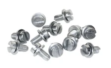 Chrome Shroud Screws 12pc Kit, Compatible with VW Bug, Bus - EMPI 9524-XX