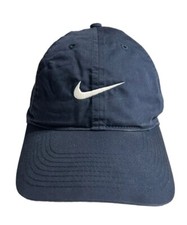 Nike Dri Fit Heritage 86 Adjustable Strap Baseball Hat Cap Adult OSFM Navy Blue
