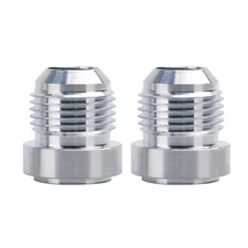 LokoCar Male 10AN Weld On Bung Fittings Adapter Kit  AN10 Sealing Aluminum 2Pcs