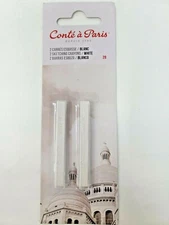 2 PACK WHITE CONTE A PARIS 2B SKETCHING CRAYONS NEW FREE SHIPPING