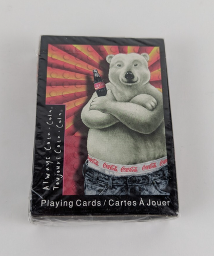 Coca Cola Polar Bear Y2K Collectible Playing Card Deck 1997 New Sealed - Picture 1 of 4