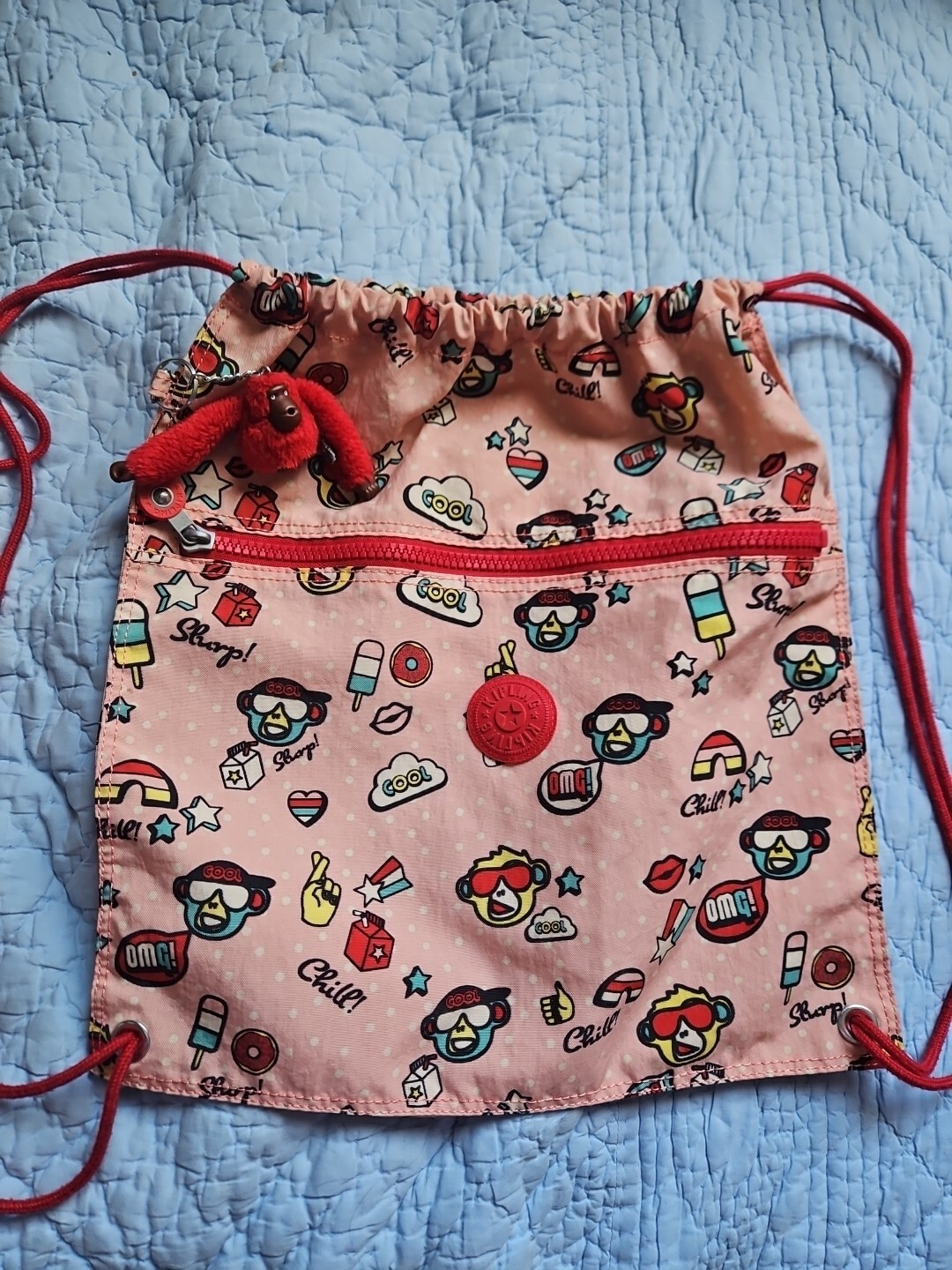 Kipling Supertaboo Lightweight  Drawstring Gym Ba… - image 2