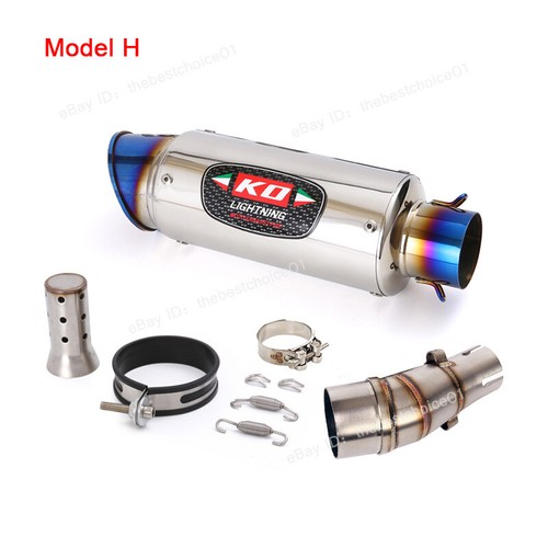Escape Exhaust Pipe System Muffler Mid Link Tube For Kawasaki Z250 Ninja 250 300 - Picture 10 of 12