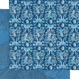 2pc Graphic45 KAUAI 12x12 Dbl-Sided Scrapbook Paper OCEAN OCTOPUS BEACH 2pc Graphic45 KAUAI 12x12 Dbl-Sided Scrapbook Paper OCEAN OCTOPUS BEACH