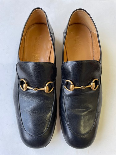 GUCCI Mister Horsebit Black Leather 