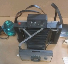 Vintage POLAROID LAND CAMERA MODEL 215 - Case, Instructions, Cold Clip