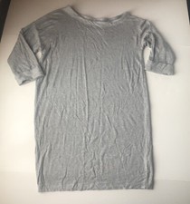 Splendid Sweatshirt Sweater Mini Dress Size Medium Heather Gray
