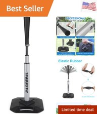Baseball  Softball Batting Tee,Portable Hitting Tee,with Heavy Duty Base,Rol...