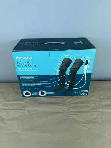 Homedics Leg Circulation Massager W/ Heat, Pain Relief, W/ Carry Bag, SR-160HJ