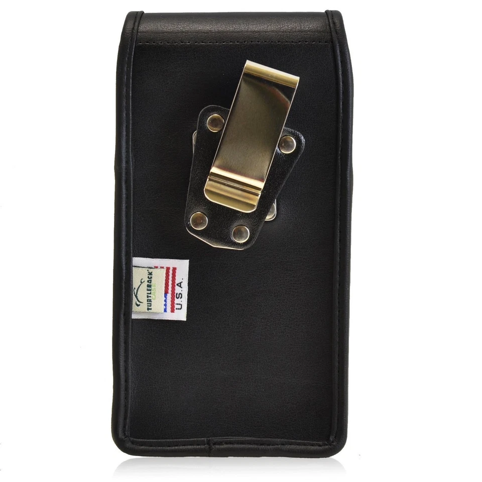 Funda protectora vertical de cuero para teléfono Turtleback Apple iPhone 6S, clip de metal Foto 3 de 4