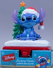 Disney Lilo  Stitch w/Santa Hat Christmas Stocking Holder NIB