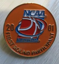 2001 NCAA Basketball Tournament First Round Participant Label Pin Rare