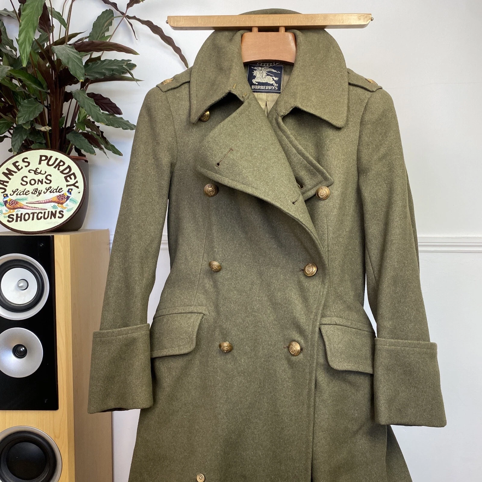 BURBERRY’S WW2 1940 Ufficiali Greatcoat Soprabito Giacca Esercito Britannico Corpo Odontoiatrico