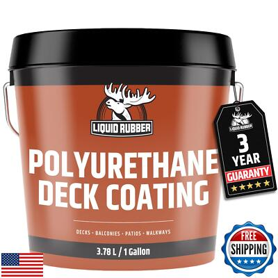 #ad Liquid Rubber Smooth Polyurethane Deck Coating 10X Stronger Than Paint Wat $139.95