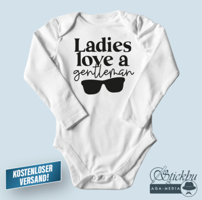 Ladies love a gentleman Baby Body Babybody Baby-body Junge Boy Lady Mama