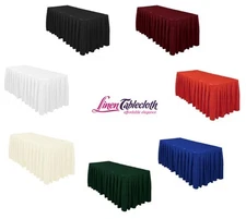 14/17/21 Ft. Accordion Pleat Polyester Table Skirt Wedding Event Tradeshow 