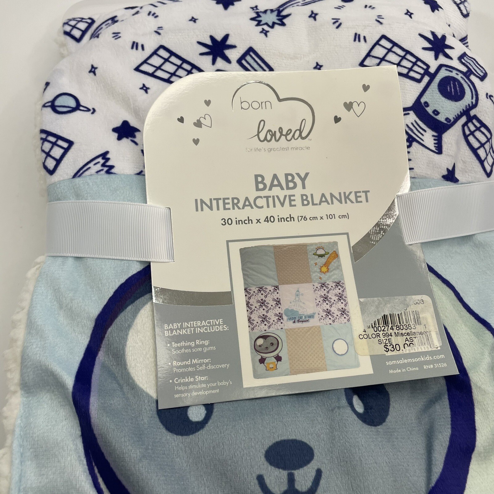 born-loved-baby-interactive-blanket-30-x-40-new-blue-white