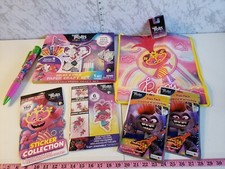 Trolls World Tour Activity Lot Stickers Oversized Pen Shrink Charms Bag Playpack