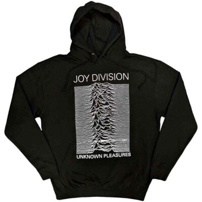 Joy Division 'Unknown Pleasures' Black Pullover Hoodie - NEW OFFICIAL