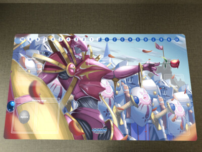 Digimon Duel Playmat CCG DTCG Mat LordKnightmon Trading Card Game Mat Mouse Pad
