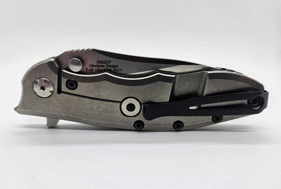 零公差刀具 0562CF 框架锁黑色碳纤维钛 CPM 20CV — 第 3/4 张图片
