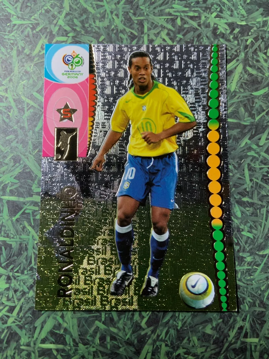 Panini Soccer Card Ronaldinho Brasil #60 World Cup Germany 2006 SGC 8,5  Nm-Mt+