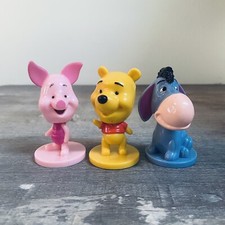 Kelloggs cereal Disney Winnie The Pooh Eeyore and Piglet 3 bobble heads 2003