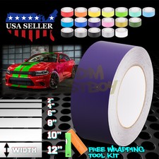Matte Color Racing Stripes Vinyl Wrap Sticker For Dodge Charger Stripe 10ft20ft
