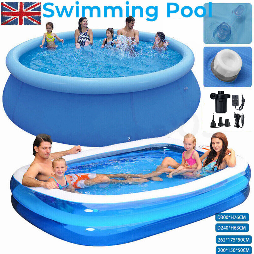 LARGE INFLATABLE PADDLING POOL OUTDOOR GARDEN FAMILY KIDS FUN SWIMMING POOLS UK eBay