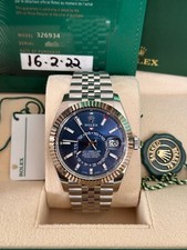 Rolex 326934 Mint Condition Sky-Dweller Blue Dial Jubilee Bracelet 2022 Watch