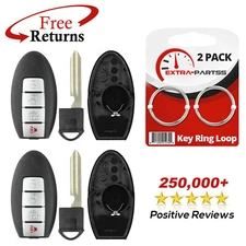 2x Remote Car Key 3btn Shell Case for Nissan Infiniti (KR55WK48903)
