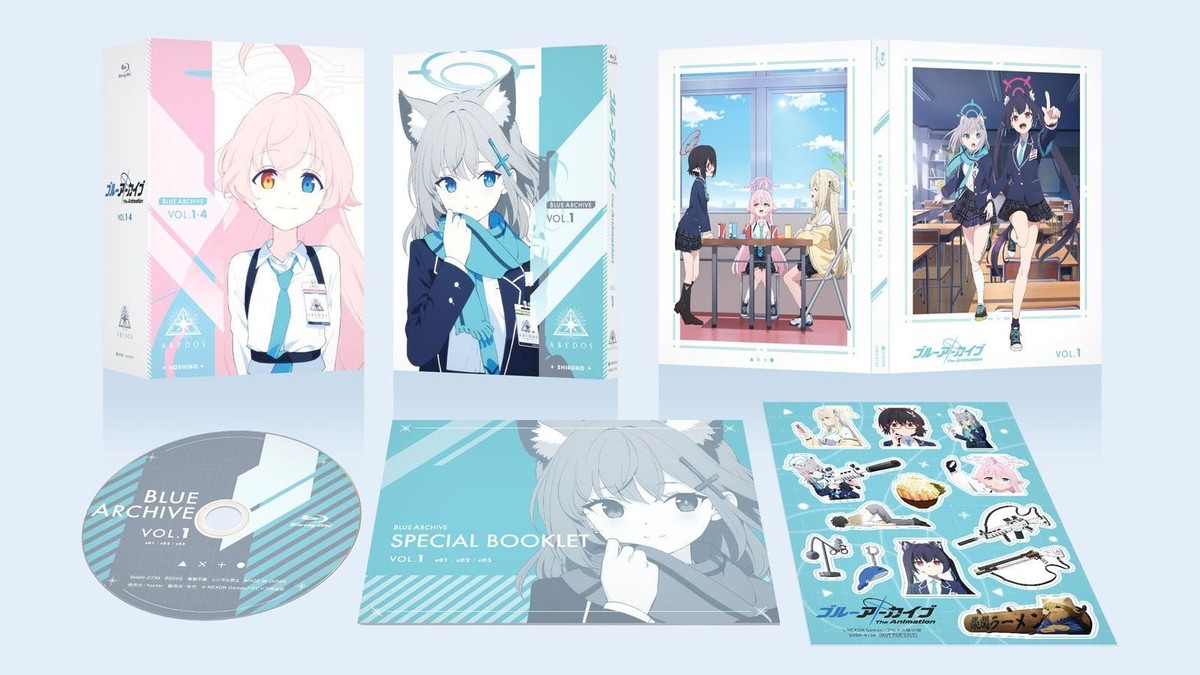 Blue Archive The Animation Vol.1 Blu-ray Booklet Box Japan