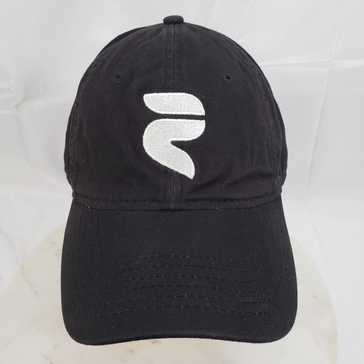 R Logo Hat Unknown Logo Cap Blue Cotton Twill Strap Back | eBay