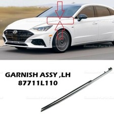 ⭐Genuino⭐ Guardabarros Cromo Moldura Decoración LH 87711L1100 para Hyundai Sonata 20-21