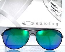 NEW Oakley FEEDBACK Gunmetal Satinato POLARIZED Galaxy Jade Sunglass 4079-49