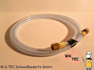 Schutzgasschlauch 2,0 m für Schweißgerät ,MIG-MAG,WIG 6X2,5 mm 2x1/4 RH Argon