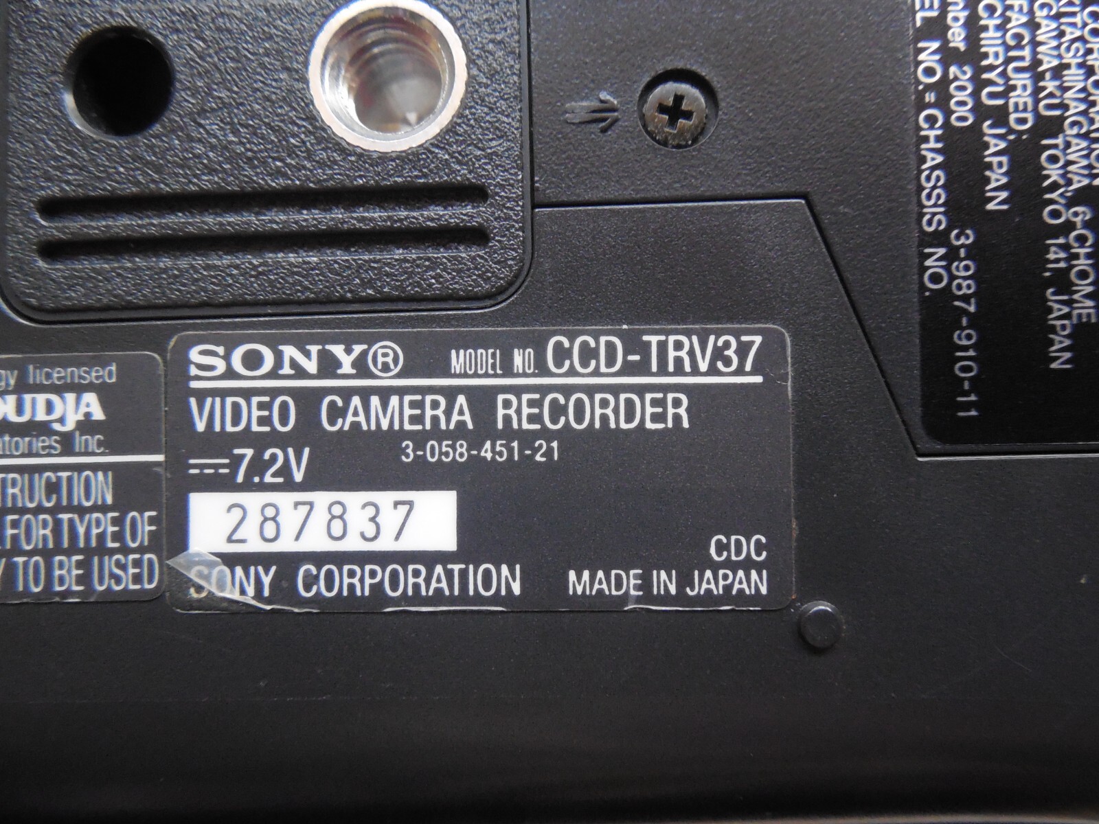 Refurbished Sony Handycam CCD-TRV37 8mm Hi-8 Camcorder Tested 90-Day Warranty