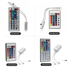 5-24v 5050 2835 RGB LED Strip Light Mini 24/44 Key IR Remote Wireless Controller