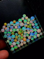 Natural Ethiopian Multi Fire Opal Round Beads 4  5mm Jewelry Making Gemstones