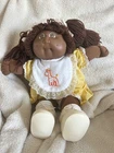 african american cabbage patch girl w/ outfit, bib, socks & shoes
