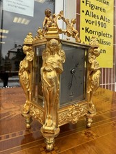 Tischuhr Reisewecker Bronze Paul Garnier 1840 Rarität mit Repetition & Kalender