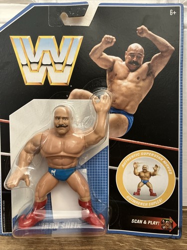 WWE Iron Sheik Mattel Retro Hasbro Style WWF MOC S...