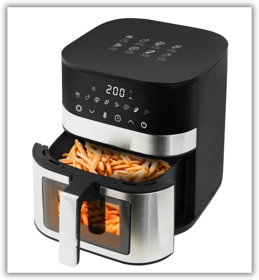 Friggitrice Aria 5L Touch Screen 1400W - Design Elegante e Salutare - 2